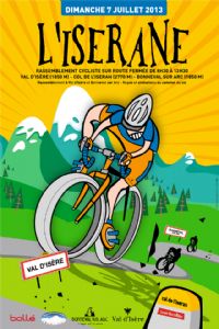 Cyclisme : l'Iserane. Le dimanche 7 juillet 2013 à Bonneval sur Arc. Savoie. 